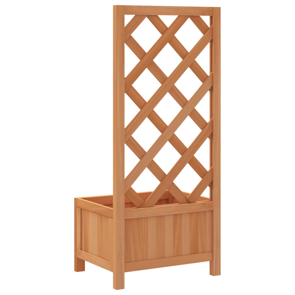Plantenbak met latwerk massief vurenhout bruin is nu te koop bij PeponiXL, paradijselijk wonen!