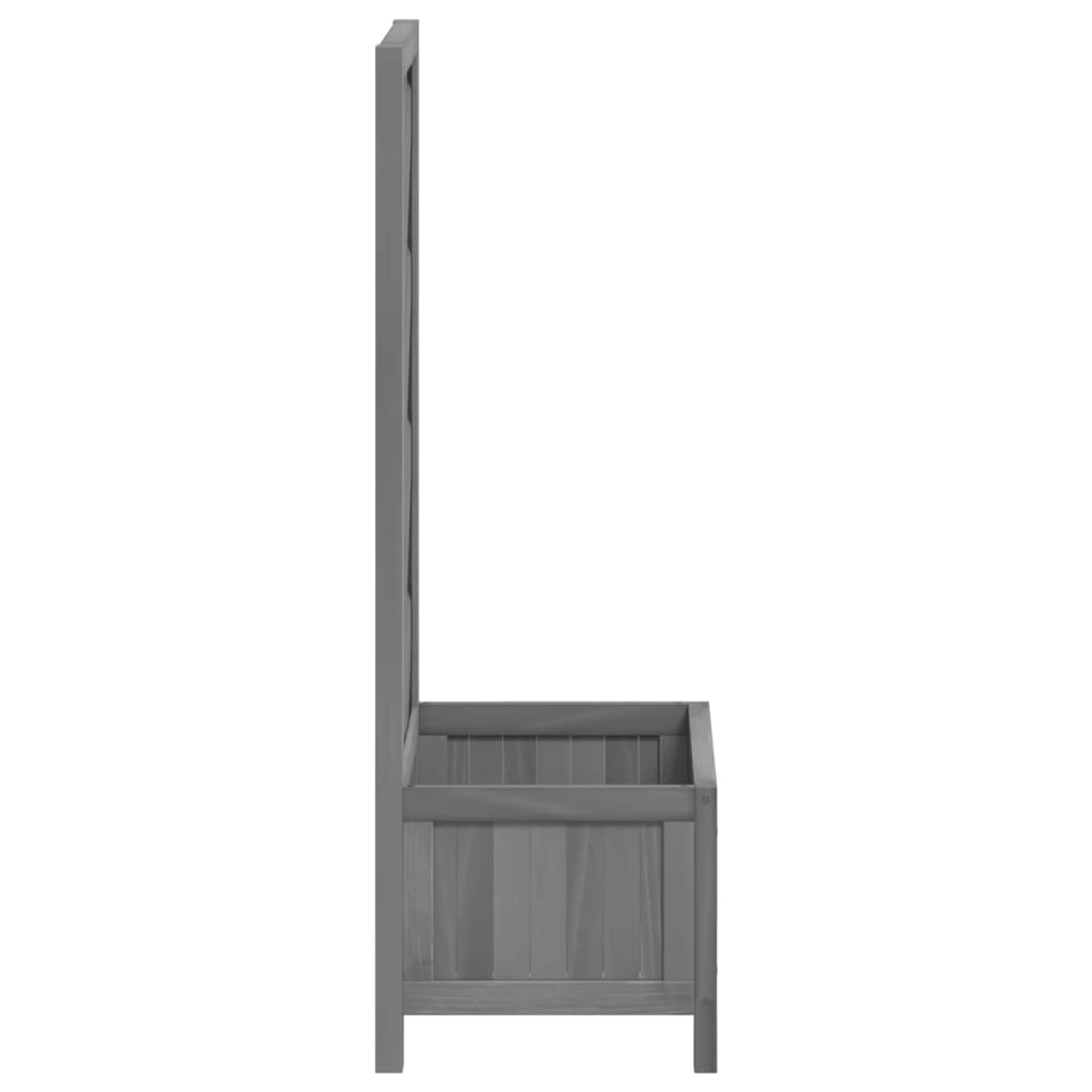 Plantenbak met latwerk massief vurenhout grijs is nu te koop bij PeponiXL, paradijselijk wonen!