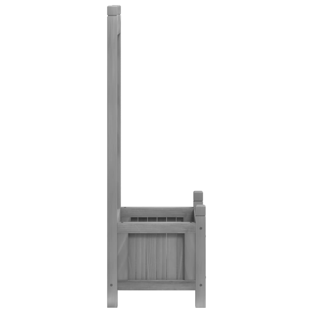 Plantenbak met latwerk massief vurenhout grijs is nu te koop bij PeponiXL, paradijselijk wonen!