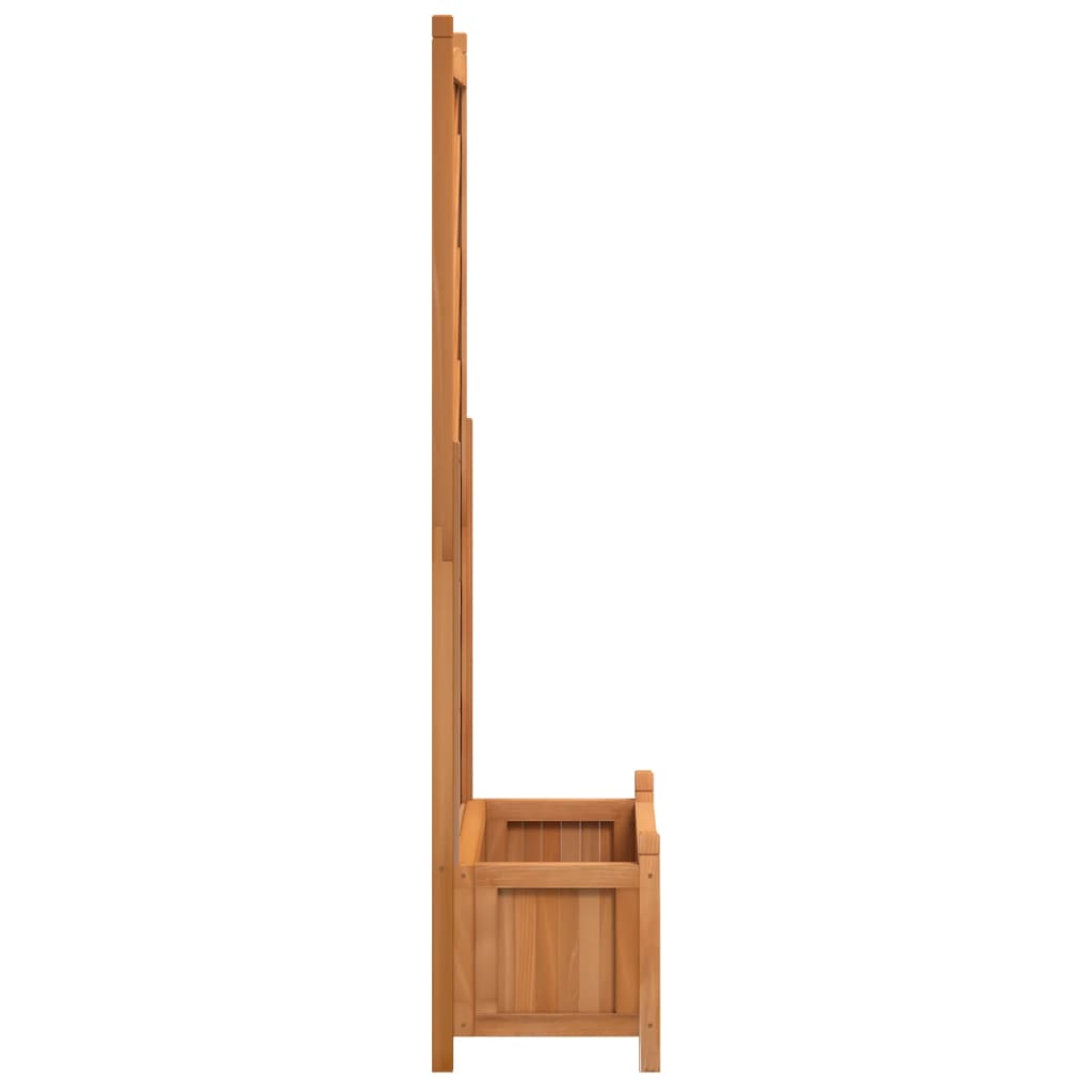 Plantenbak met latwerk massief vurenhout bruin is nu te koop bij PeponiXL, paradijselijk wonen!