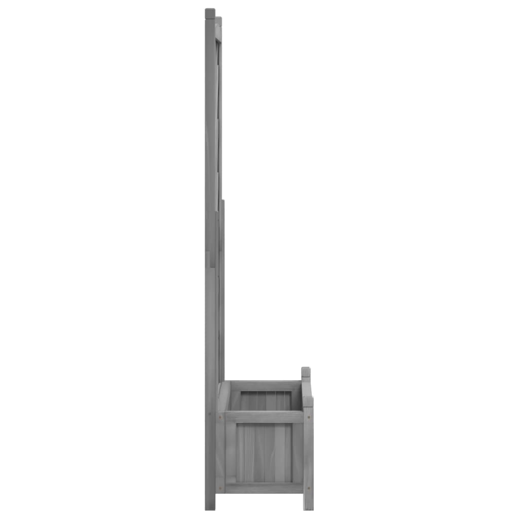 Plantenbak met latwerk massief vurenhout grijs is nu te koop bij PeponiXL, paradijselijk wonen!