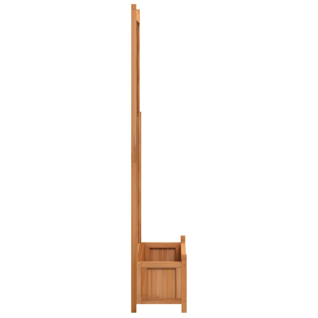 Plantenbak met latwerk massief vurenhout bruin is nu te koop bij PeponiXL, paradijselijk wonen!
