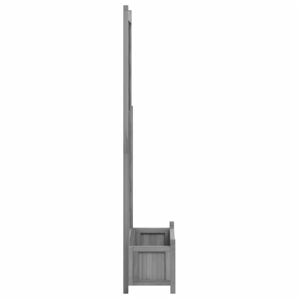Plantenbak met latwerk massief vurenhout grijs is nu te koop bij PeponiXL, paradijselijk wonen!