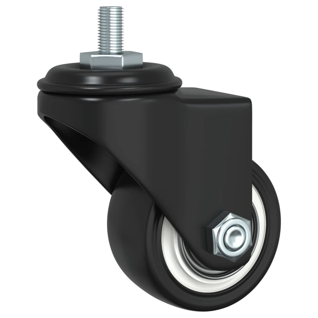 Zwenkwielen 4 stuks 35 mm ijzer zwart is nu te koop bij PeponiXL, paradijselijk wonen!