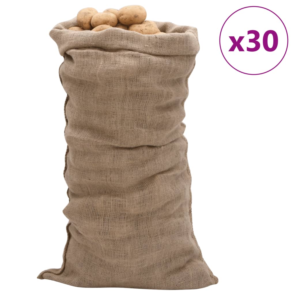 Jutezakken 30 stuks 220 g/m² 65x135 cm 100% jute is nu te koop bij PeponiXL, paradijselijk wonen!