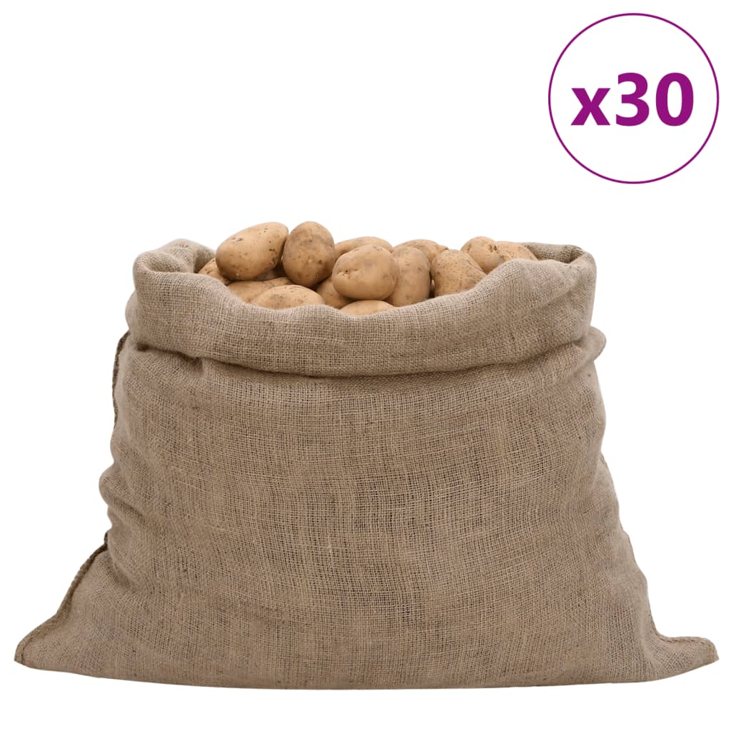 Jutezakken 30 stuks 220 g/m² 100x110 cm 100% jute is nu te koop bij PeponiXL, paradijselijk wonen!