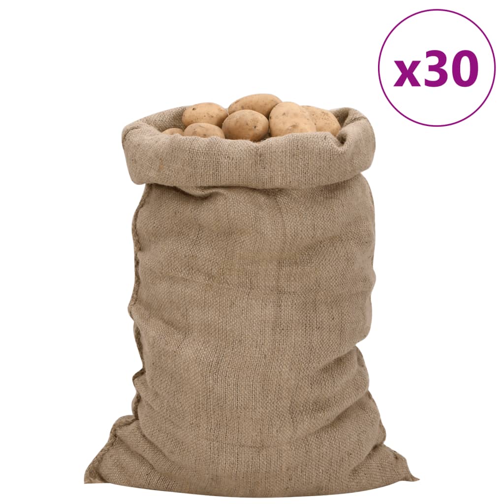 Jutezakken 30 stuks 340 g/m² 60x105 cm 100% jute is nu te koop bij PeponiXL, paradijselijk wonen!