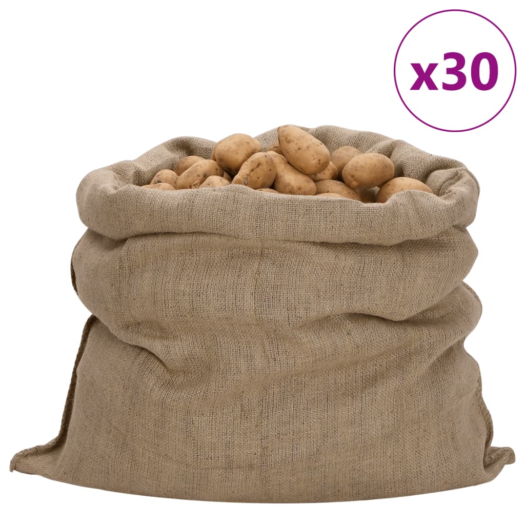 Jutezakken 30 stuks 340 g/m² 100x110 cm 100% jute is nu te koop bij PeponiXL, paradijselijk wonen!