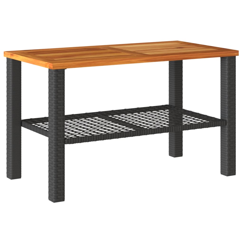 4-delige Loungeset met kussens poly rattan zwart is nu te koop bij PeponiXL, paradijselijk wonen!