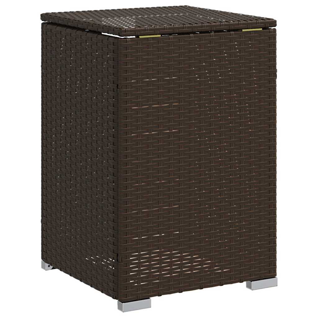 Afdekkast voor propaangasfles 40x40x60 cm Poly Rattan bruin is nu te koop bij PeponiXL, paradijselijk wonen!