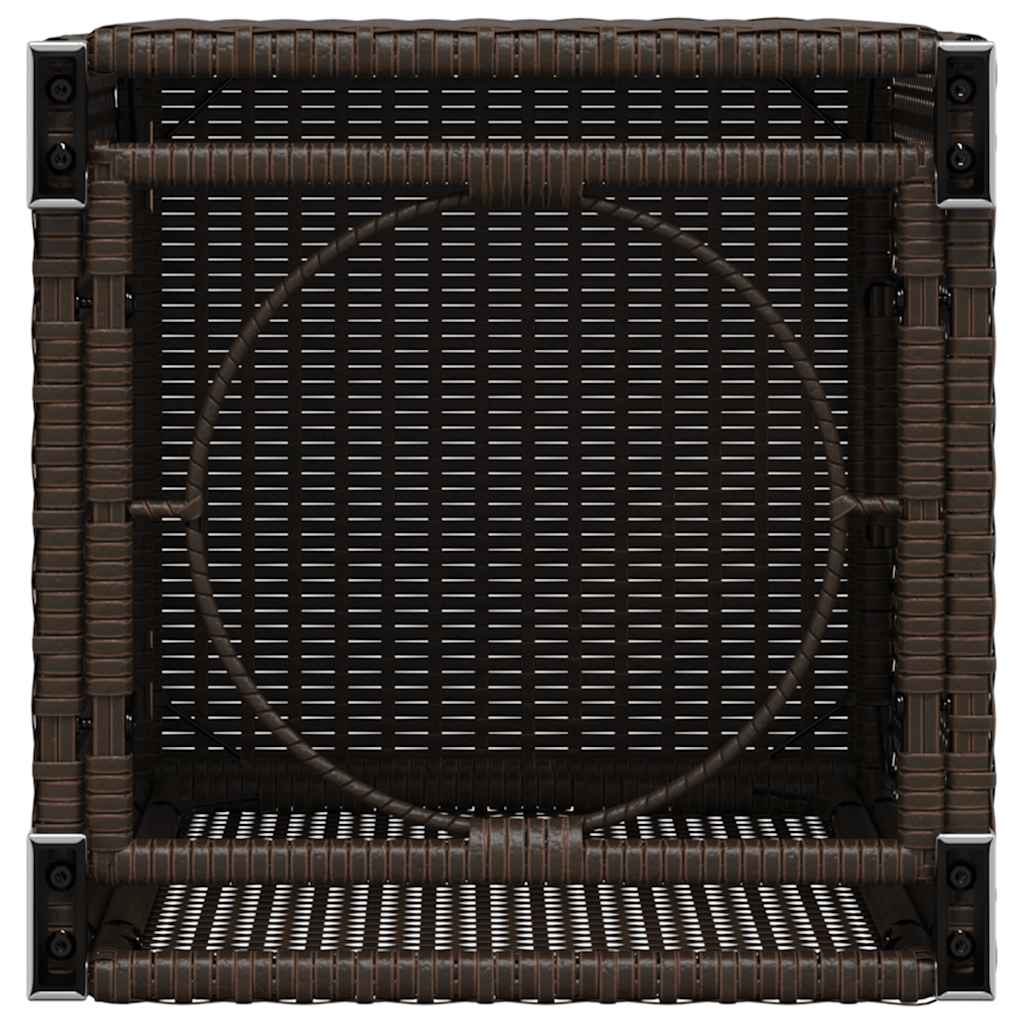 Afdekkast voor propaangasfles 40x40x60 cm Poly Rattan bruin is nu te koop bij PeponiXL, paradijselijk wonen!