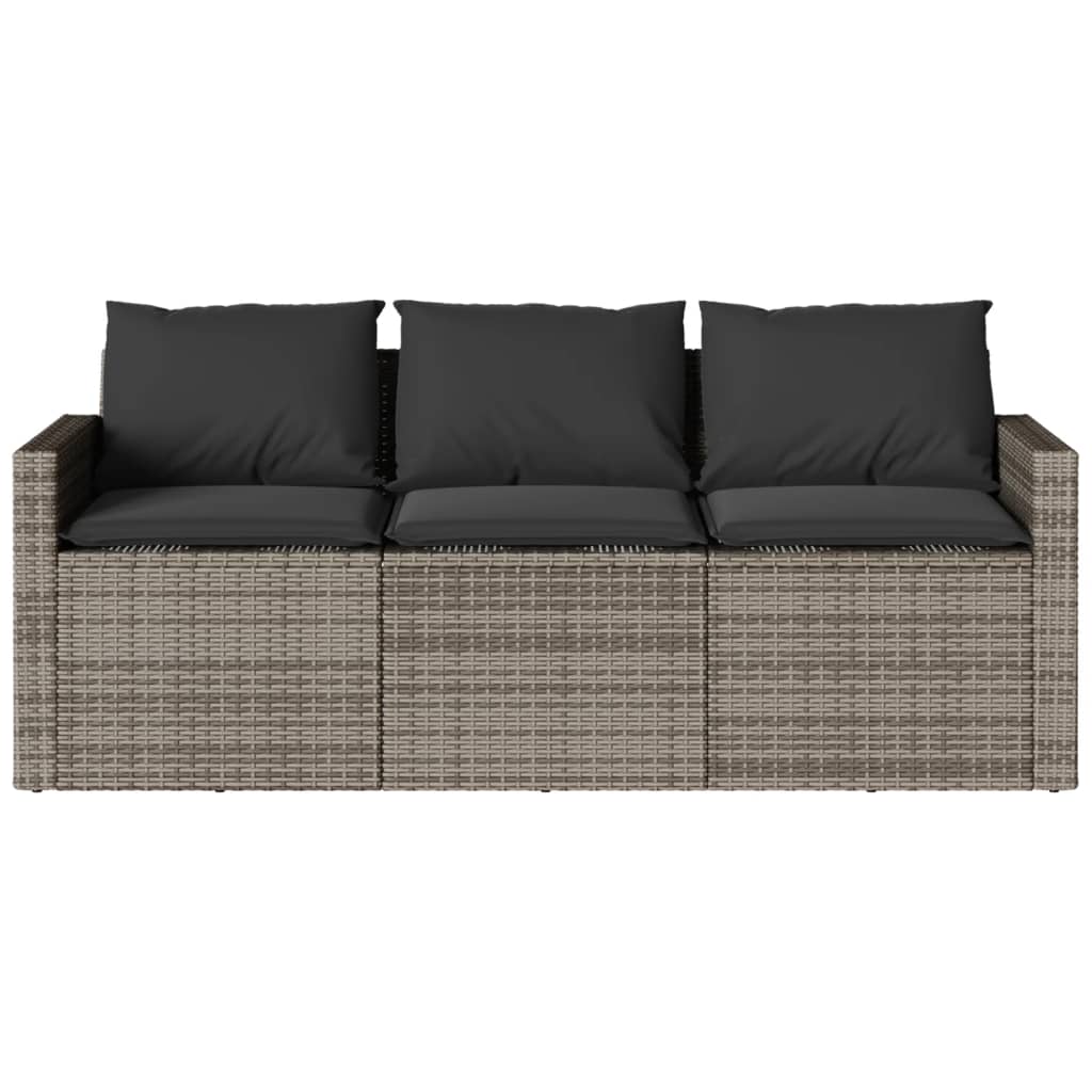 2-delige Tuinset met kussens poly rattan grijs is nu te koop bij PeponiXL, paradijselijk wonen!