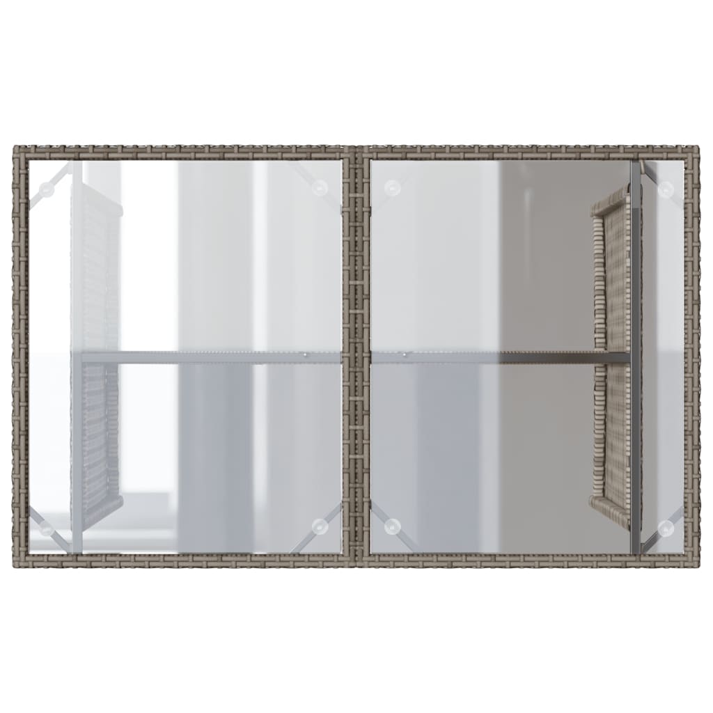 2-delige Tuinset met kussens poly rattan grijs is nu te koop bij PeponiXL, paradijselijk wonen!