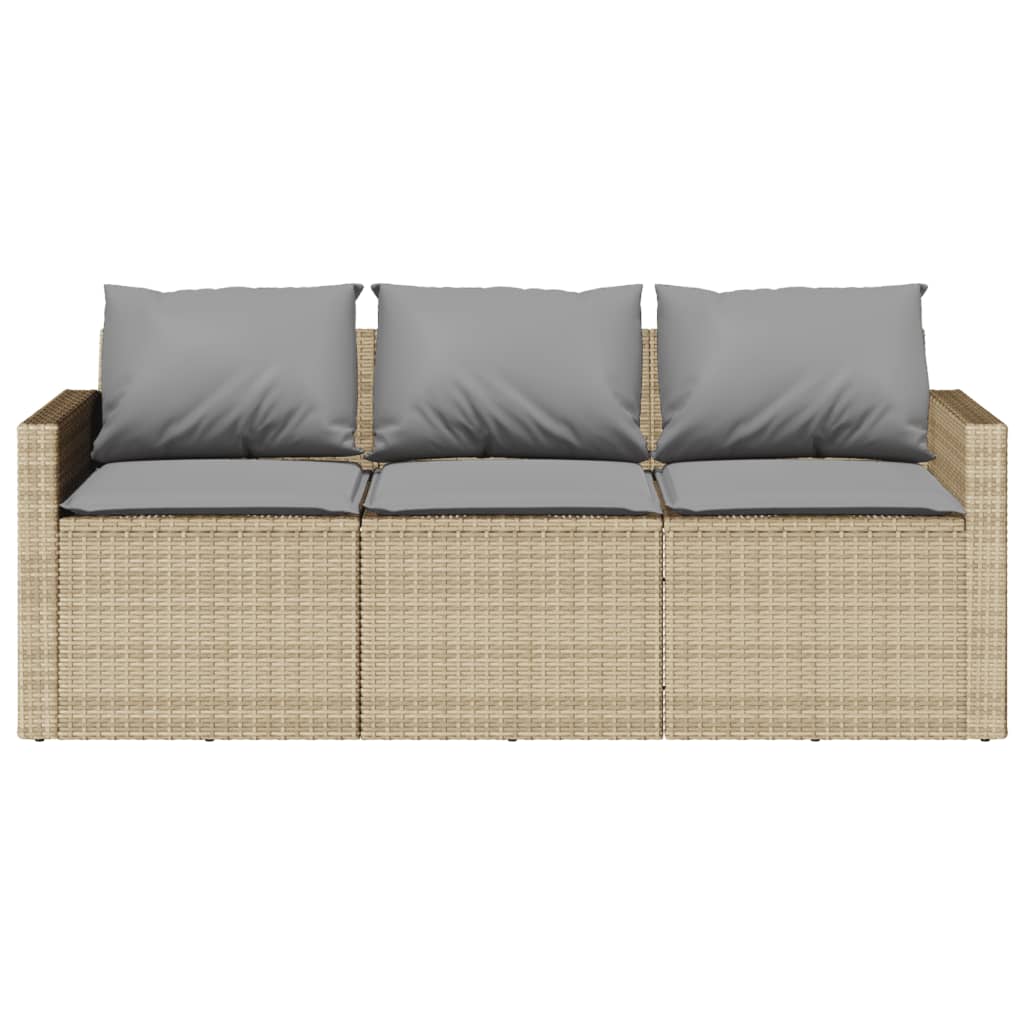 2-delige Tuinset met kussens poly rattan beige is nu te koop bij PeponiXL, paradijselijk wonen!