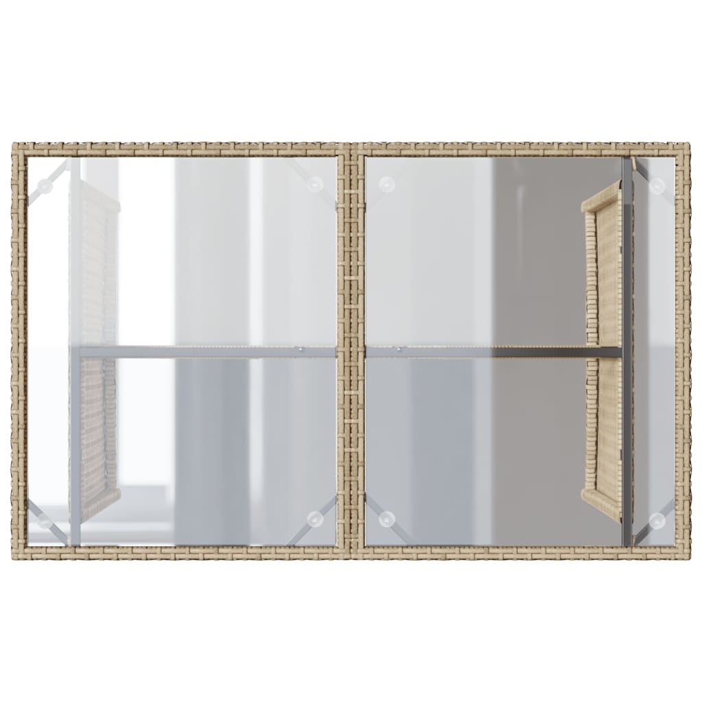 2-delige Tuinset met kussens poly rattan beige is nu te koop bij PeponiXL, paradijselijk wonen!