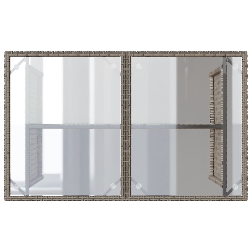2-delige Tuinset met kussens poly rattan grijs is nu te koop bij PeponiXL, paradijselijk wonen!