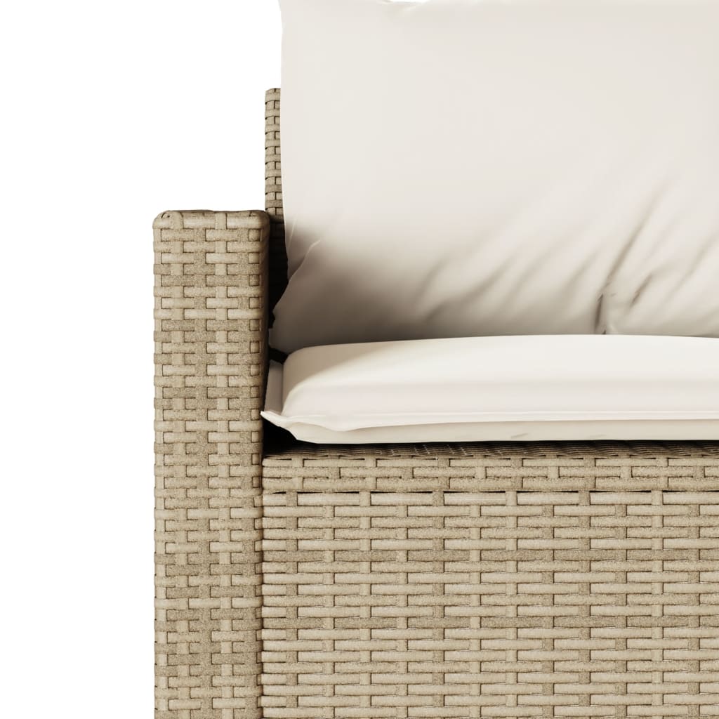 2-delige Tuinset met kussens poly rattan beige is nu te koop bij PeponiXL, paradijselijk wonen!
