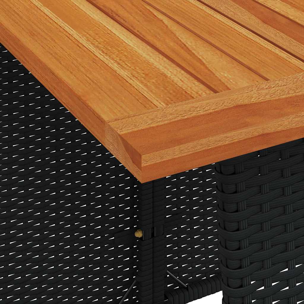 5-delige Tuinset met kussens poly rattan zwart is nu te koop bij PeponiXL, paradijselijk wonen!