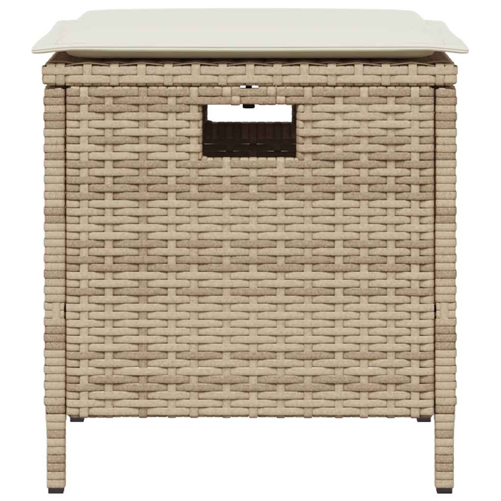 5-delige Tuinset met kussens poly rattan beige is nu te koop bij PeponiXL, paradijselijk wonen!