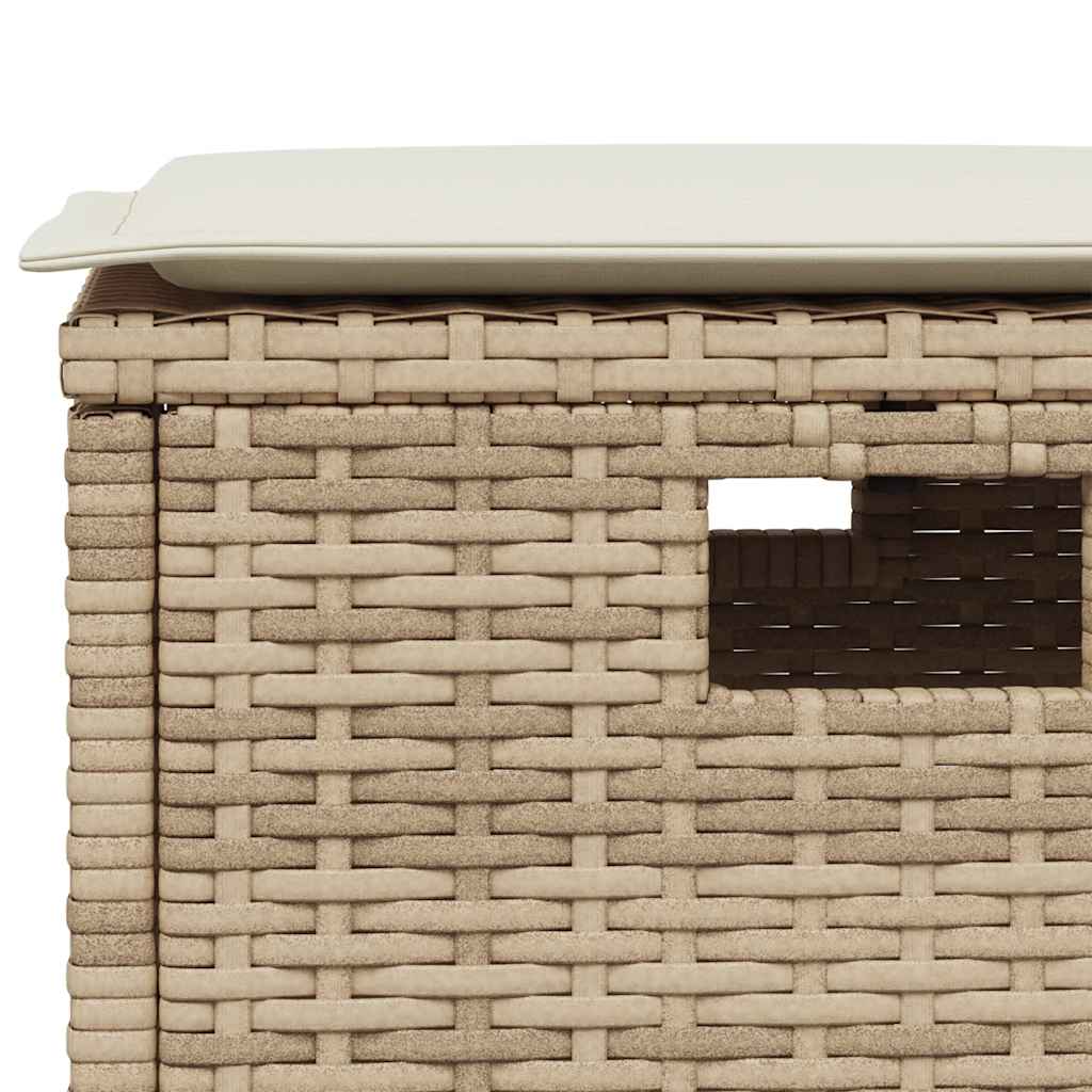 5-delige Tuinset met kussens poly rattan beige is nu te koop bij PeponiXL, paradijselijk wonen!