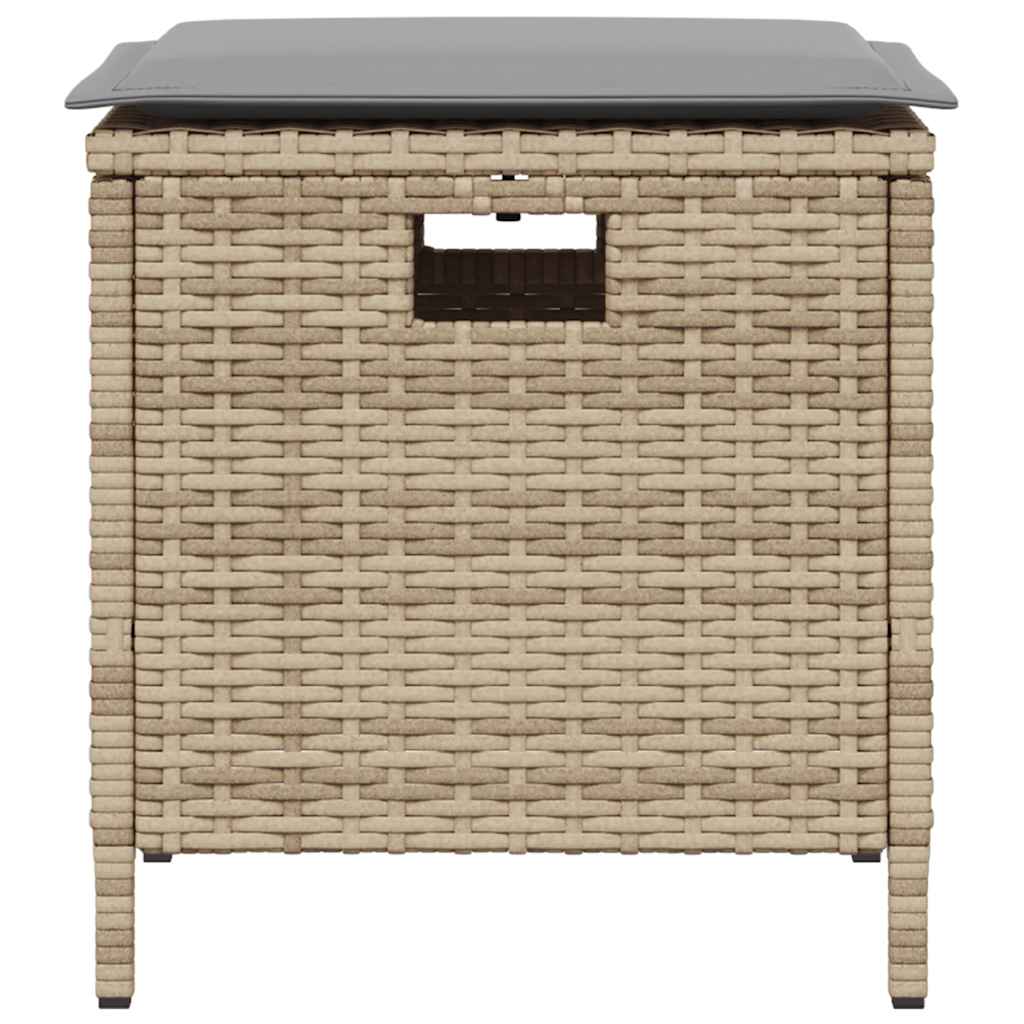 5-delige Tuinset met kussens poly rattan beige is nu te koop bij PeponiXL, paradijselijk wonen!