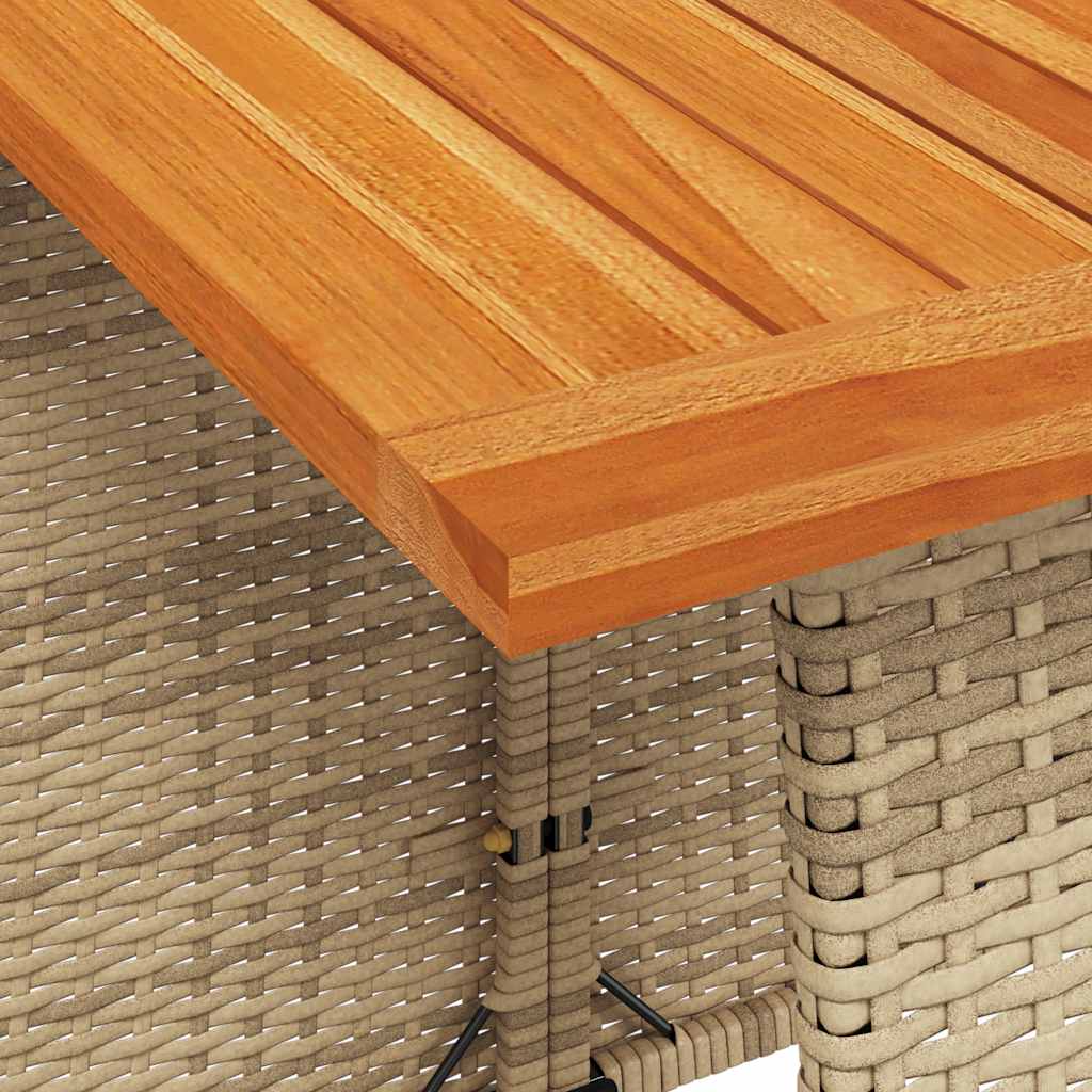 5-delige Tuinset met kussens poly rattan beige is nu te koop bij PeponiXL, paradijselijk wonen!