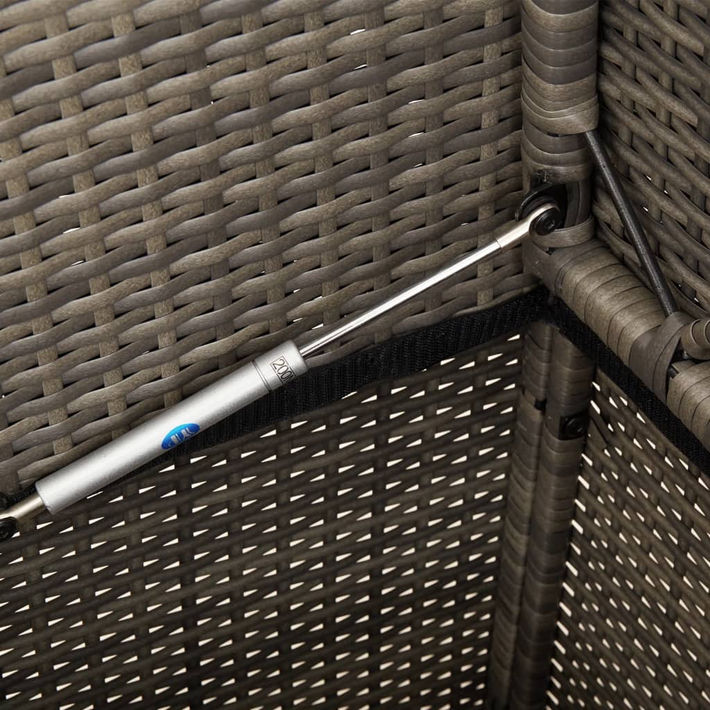 Tuinbank met kussens poly rattan grijs is nu te koop bij PeponiXL, paradijselijk wonen!