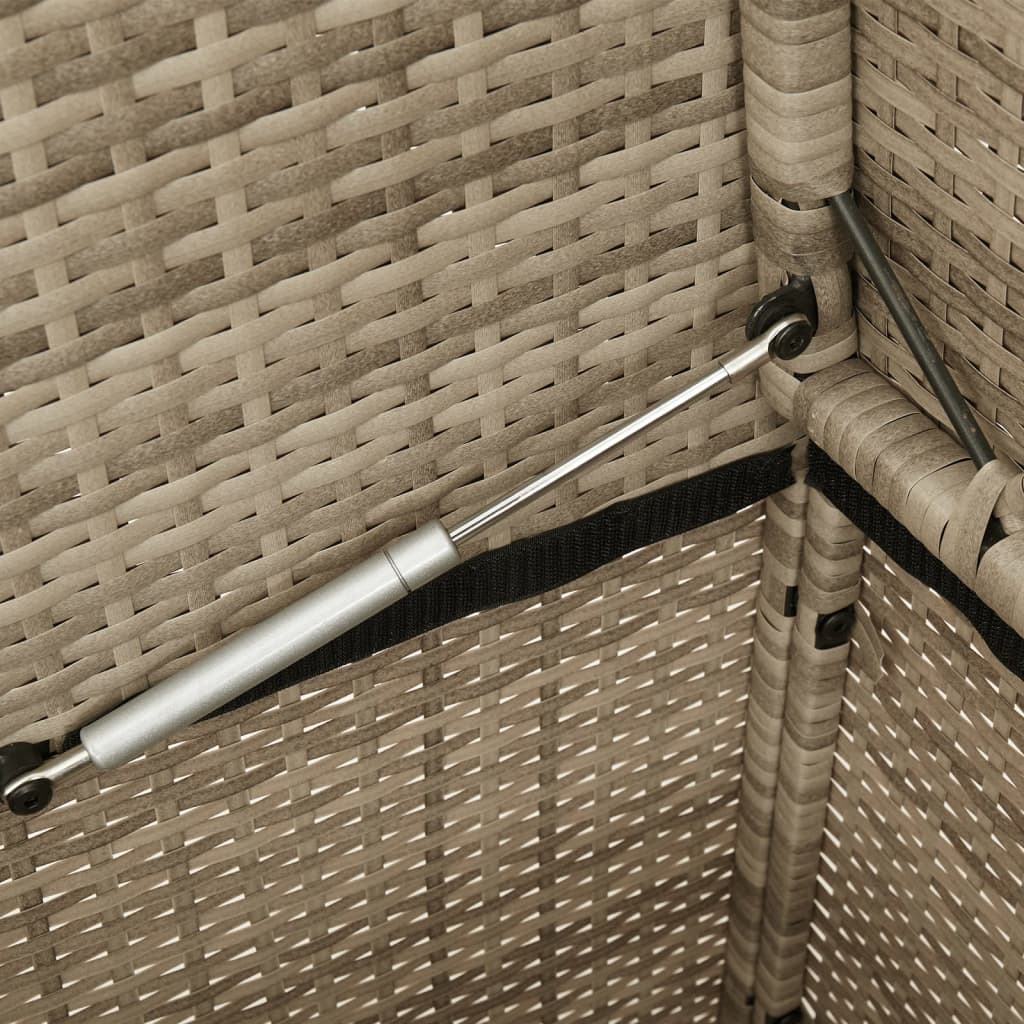 Tuinbank met kussens poly rattan beige is nu te koop bij PeponiXL, paradijselijk wonen!