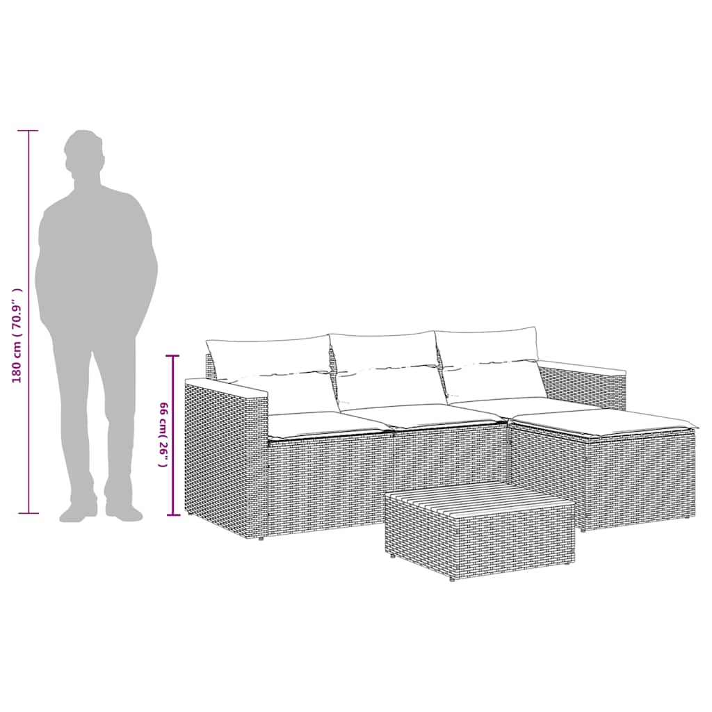 3-delige Loungeset met kussens poly rattan zwart is nu te koop bij PeponiXL, paradijselijk wonen!