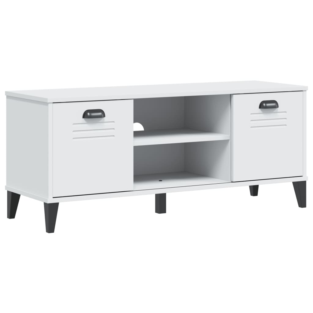 Schoenenbank VIKEN 106x35x45 cm bewerkt hout wit is nu te koop bij PeponiXL, paradijselijk wonen!