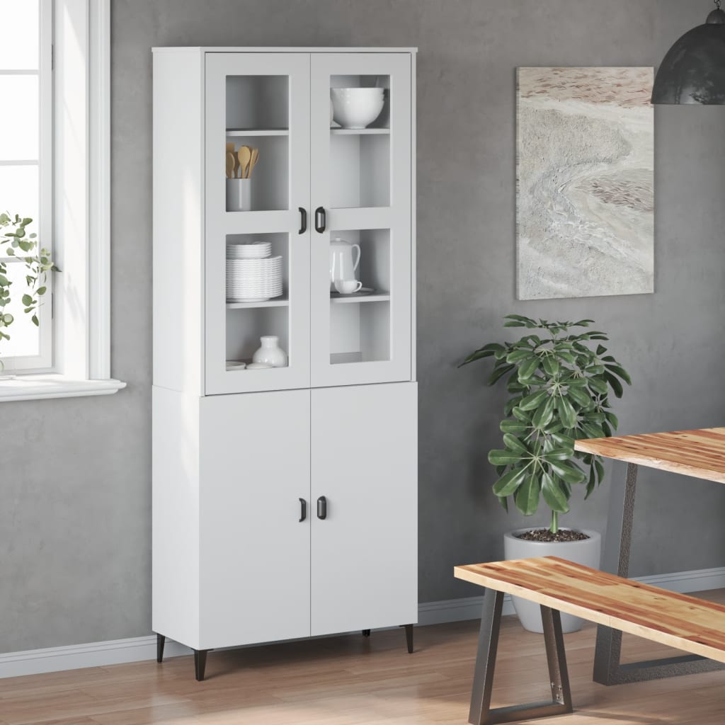 Opzetkast VIKEN bewerkt hout wit is nu te koop bij PeponiXL, paradijselijk wonen!