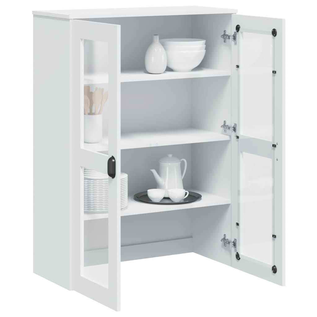 Opzetkast VIKEN bewerkt hout wit is nu te koop bij PeponiXL, paradijselijk wonen!