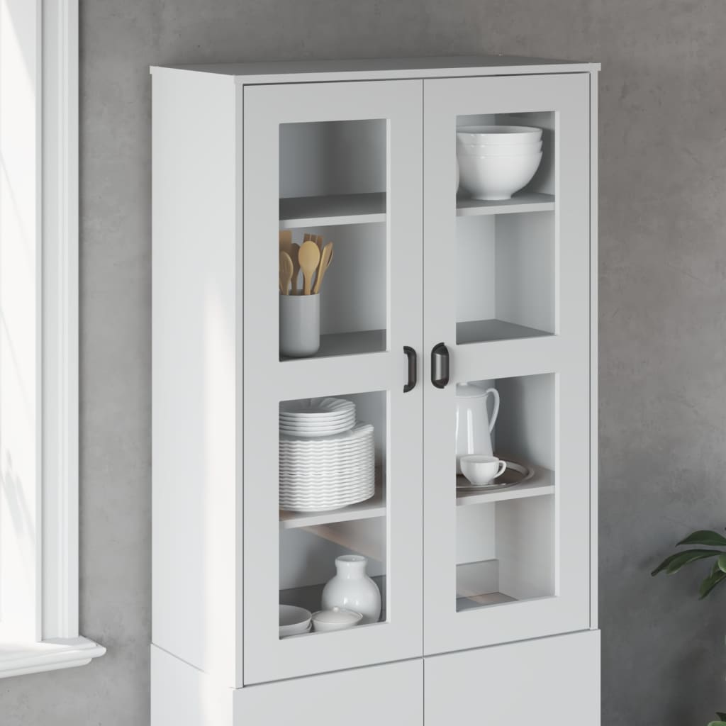 Opzetkast VIKEN bewerkt hout wit is nu te koop bij PeponiXL, paradijselijk wonen!