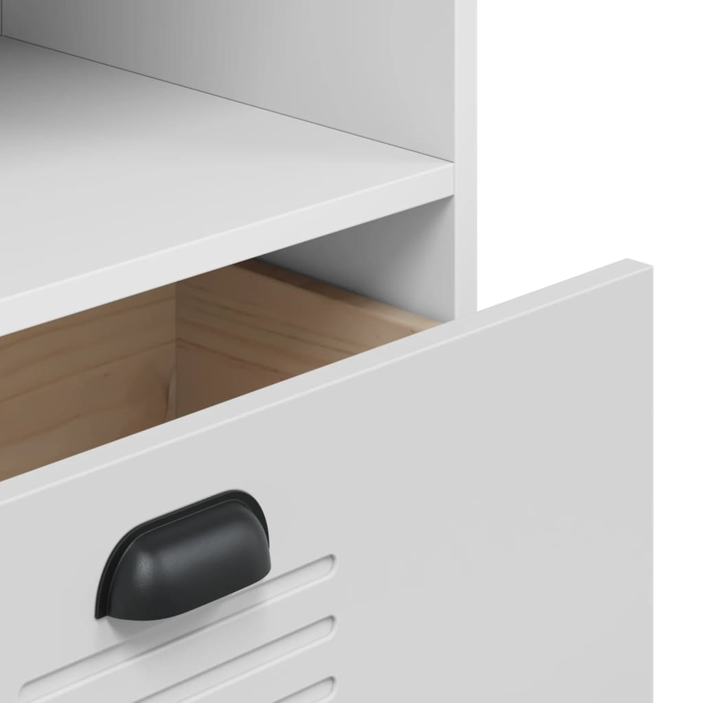 Boekenkast VIKEN 60x35x123 cm bewerkt hout wit is nu te koop bij PeponiXL, paradijselijk wonen!