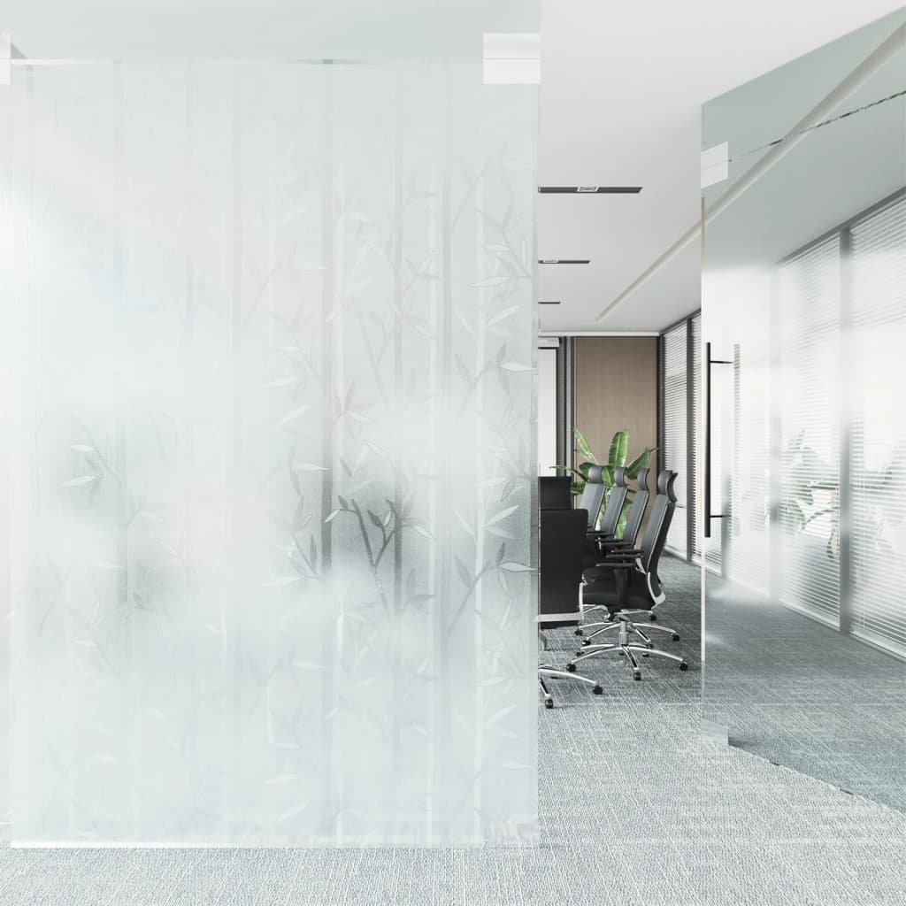 Raamfolie bamboepatroon mat 45x500 cm PVC is nu te koop bij PeponiXL, paradijselijk wonen!