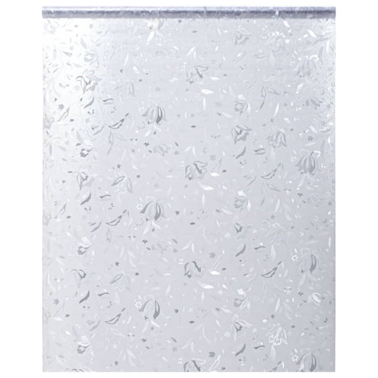 Raamfolie bloemenpatroon mat 45x500 cm PVC is nu te koop bij PeponiXL, paradijselijk wonen!