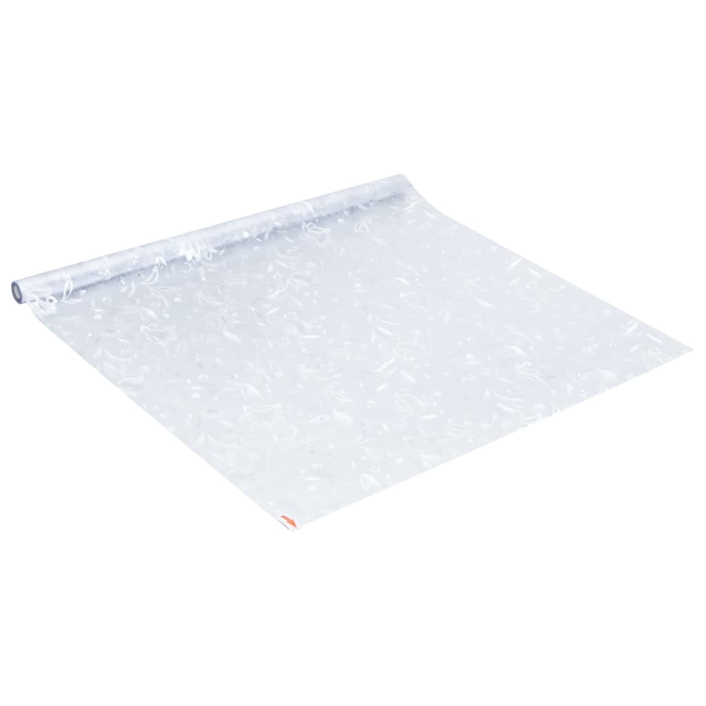 Raamfolie bloemenpatroon mat 45x500 cm PVC is nu te koop bij PeponiXL, paradijselijk wonen!