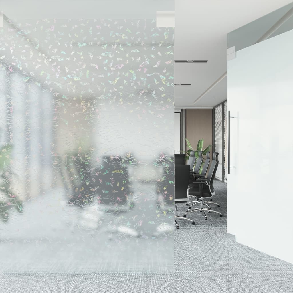 Raamfolie 3D regenboogpatroon mat 60x2000 cm PVC is nu te koop bij PeponiXL, paradijselijk wonen!