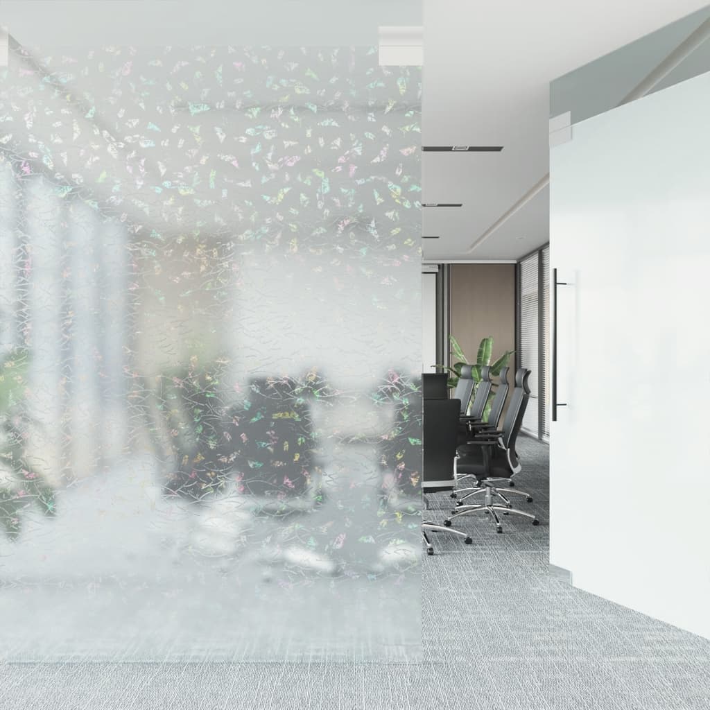 Raamfolie 3D regenboogpatroon mat 90x1000 cm PVC is nu te koop bij PeponiXL, paradijselijk wonen!