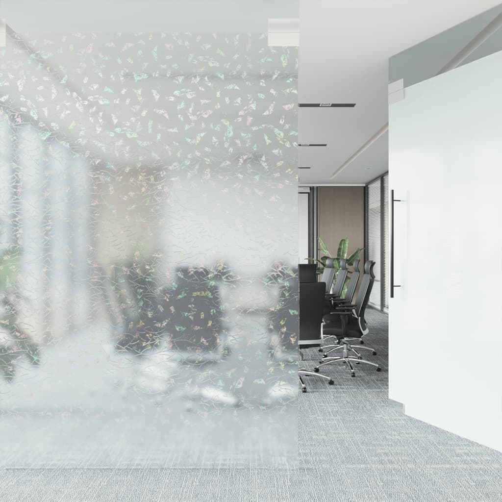 Raamfolie 3D regenboogpatroon mat 90x2000 cm PVC is nu te koop bij PeponiXL, paradijselijk wonen!