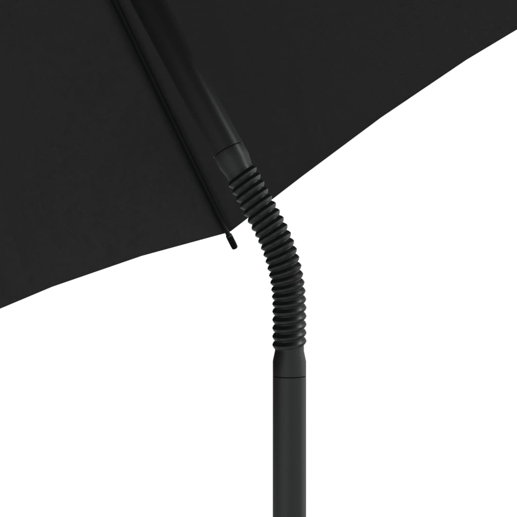Tuinbank 2-zits met parasol en voetenbanken poly rattan grijs is nu te koop bij PeponiXL, paradijselijk wonen!