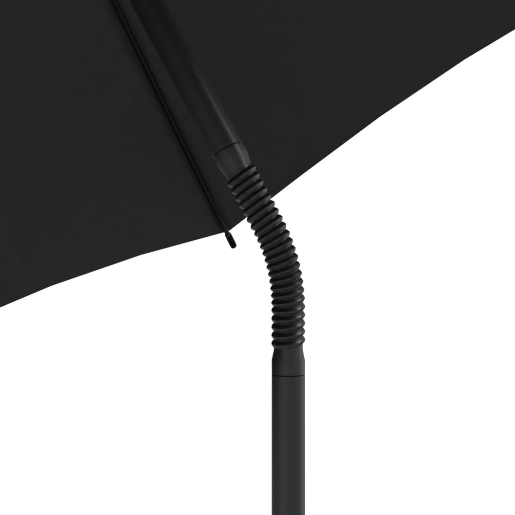 Tuinbank 2-zits met parasol en voetenbanken poly rattan beige is nu te koop bij PeponiXL, paradijselijk wonen!