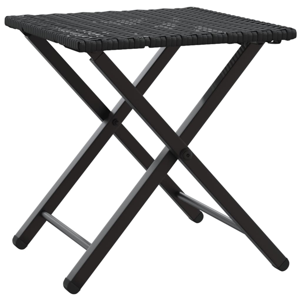 5-delige Tuinset inklapbaar poly rattan zwart is nu te koop bij PeponiXL, paradijselijk wonen!