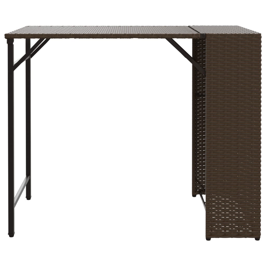 5-delige Tuinset inklapbaar poly rattan bruin is nu te koop bij PeponiXL, paradijselijk wonen!