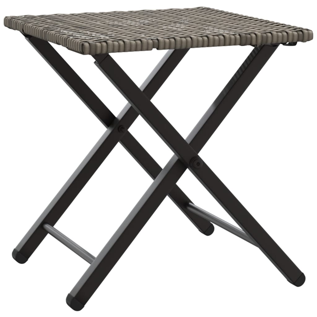 5-delige Tuinset inklapbaar poly rattan grijs is nu te koop bij PeponiXL, paradijselijk wonen!