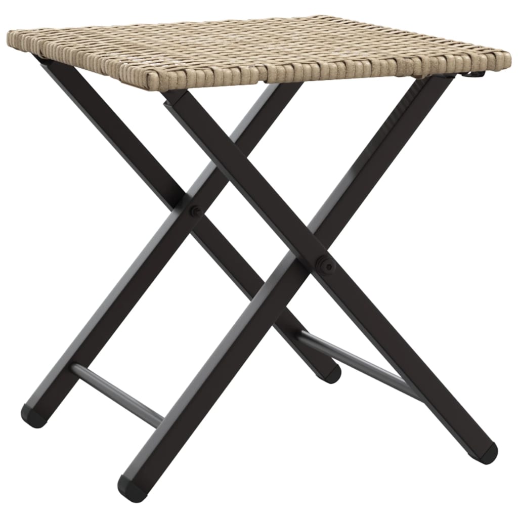 5-delige Tuinset inklapbaar poly rattan beige is nu te koop bij PeponiXL, paradijselijk wonen!