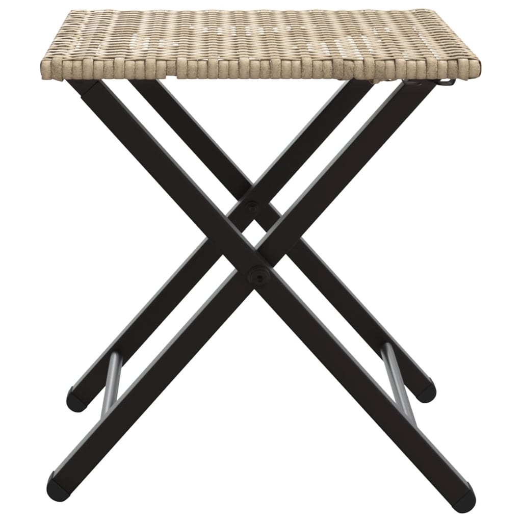 5-delige Tuinset inklapbaar poly rattan beige is nu te koop bij PeponiXL, paradijselijk wonen!