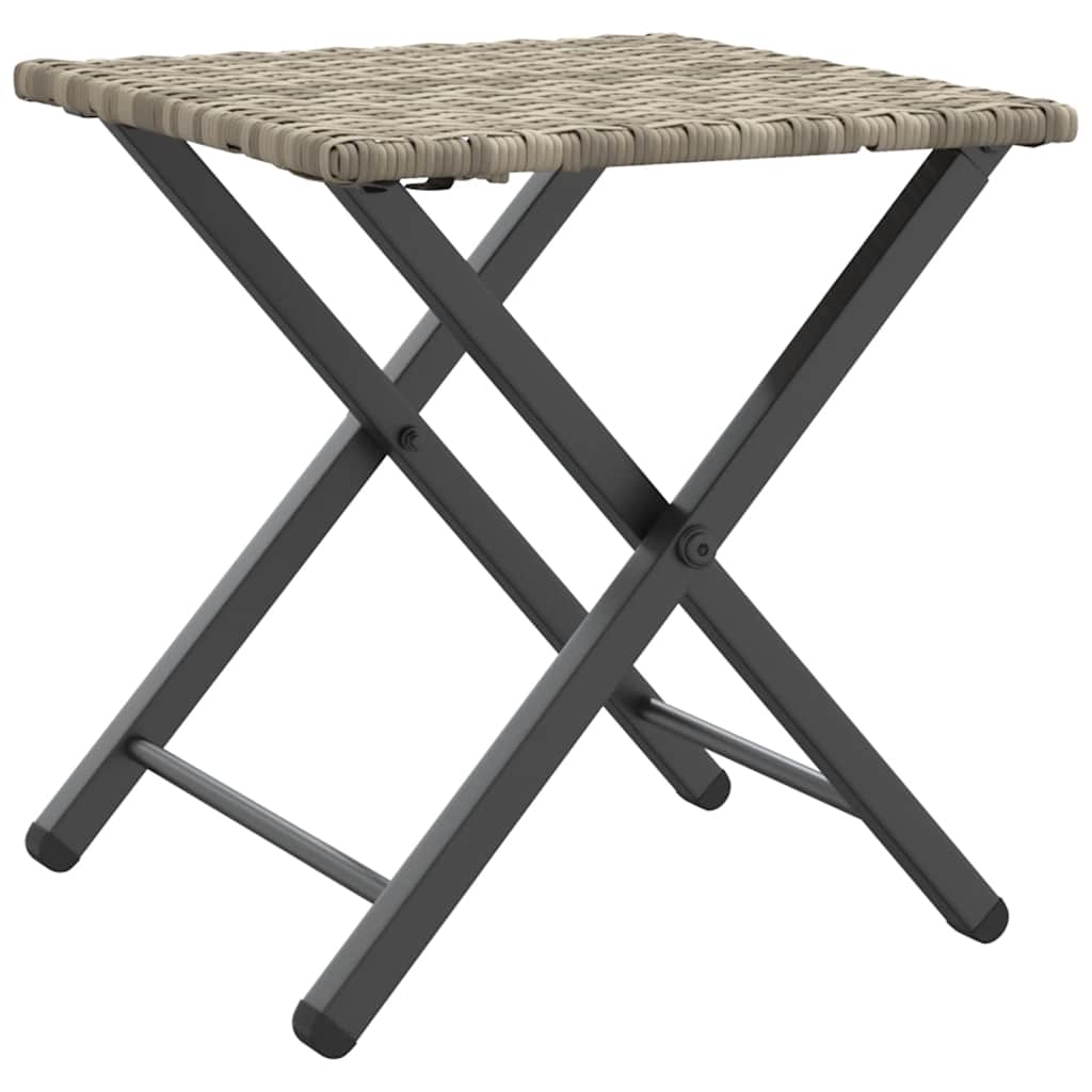 5-delige Tuinset inklapbaar poly rattan lichtgrijs is nu te koop bij PeponiXL, paradijselijk wonen!