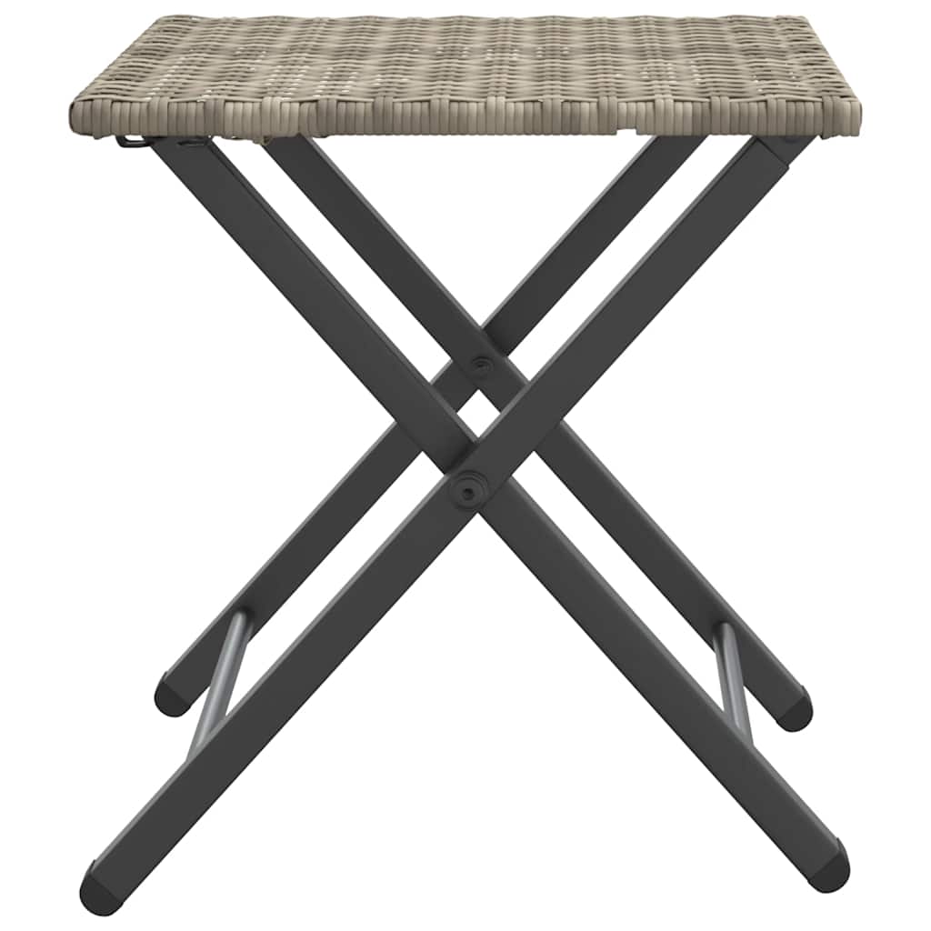 5-delige Tuinset inklapbaar poly rattan lichtgrijs is nu te koop bij PeponiXL, paradijselijk wonen!