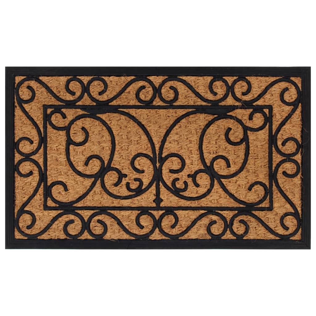 Deurmat rechthoekig 45x75 cm rubber en kokosvezel is nu te koop bij PeponiXL, paradijselijk wonen!